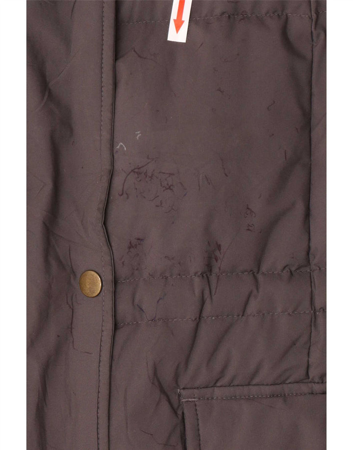 Mountain Warehouse Dame Hætte Polstret Frakke UK 18 XL Grå Polyester