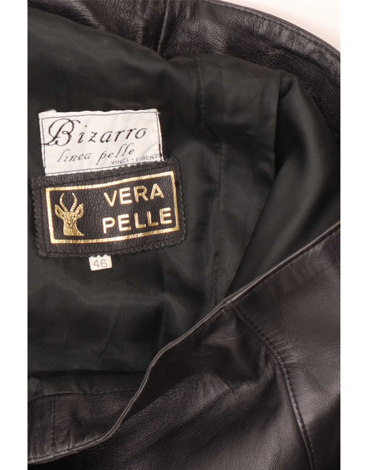 Bizzarro Dame Læder Nederdel IT 46 Large W32 Sort
