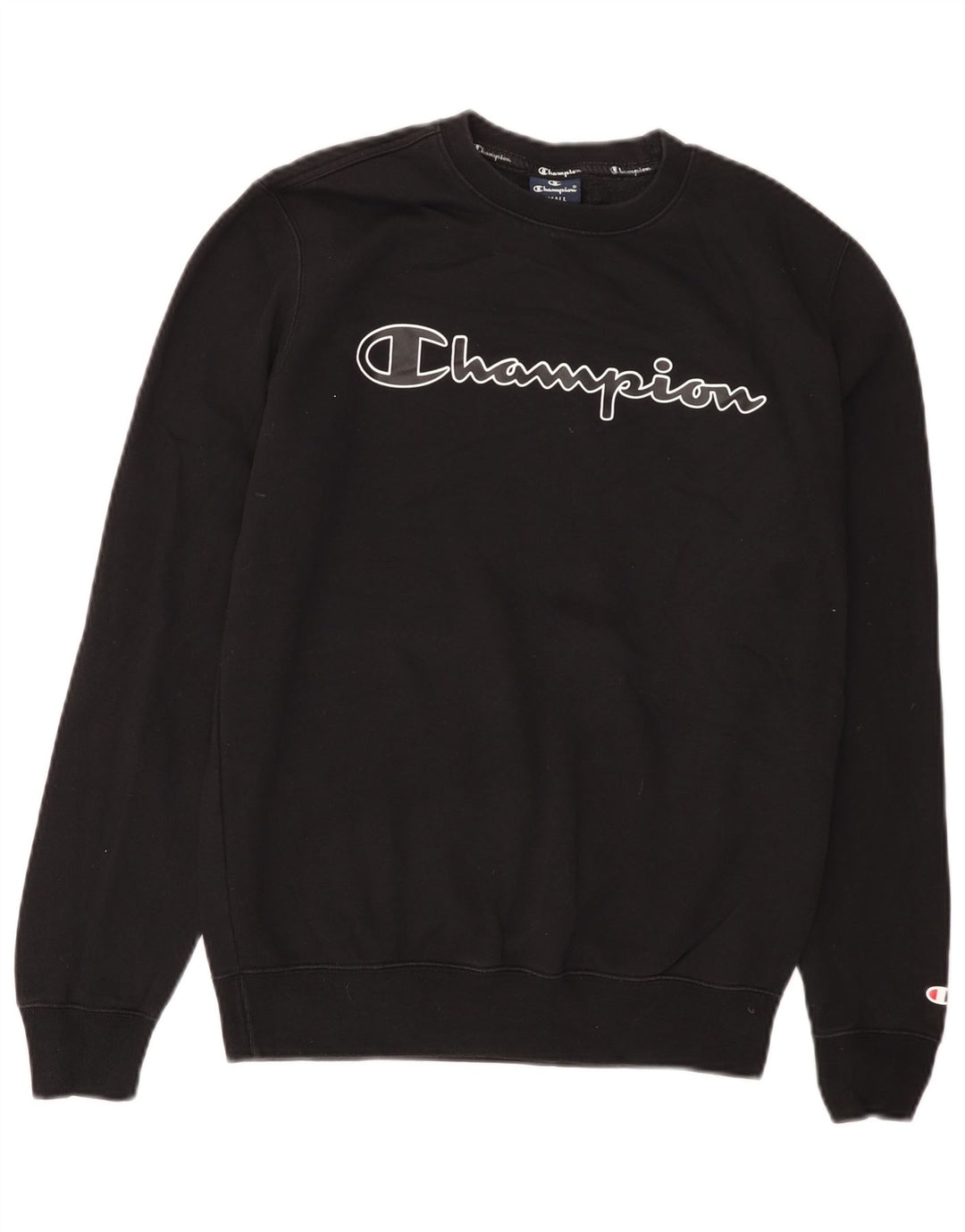 Champion Herre Grafisk Sweatshirt Jumper lille sort bomuld