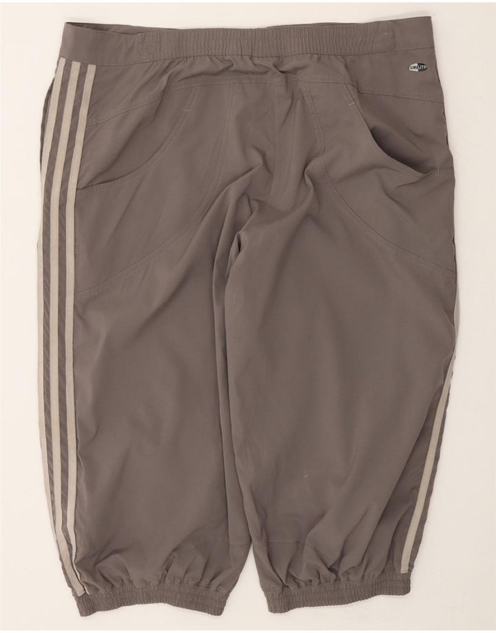 ADIDAS Womens Climalite Bermuda Shorts UK 16 Large W38 Grey Polyester Vintage Adidas and Second-Hand Adidas from Messina Hembry 