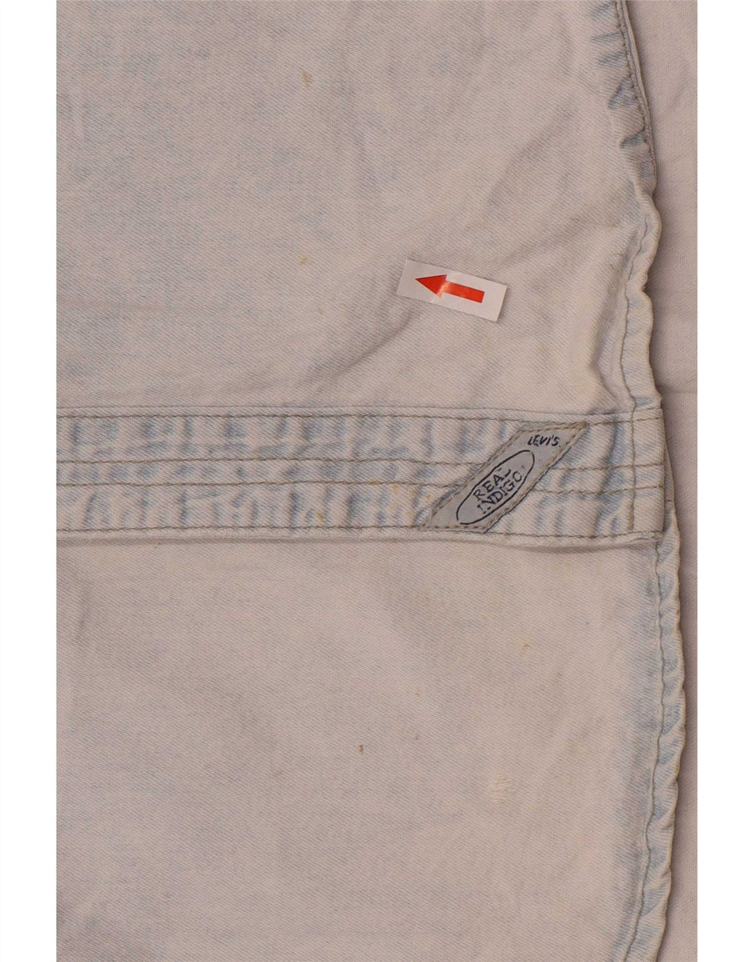 Levi's Denimskjorte til mænd, lille blå bomuld