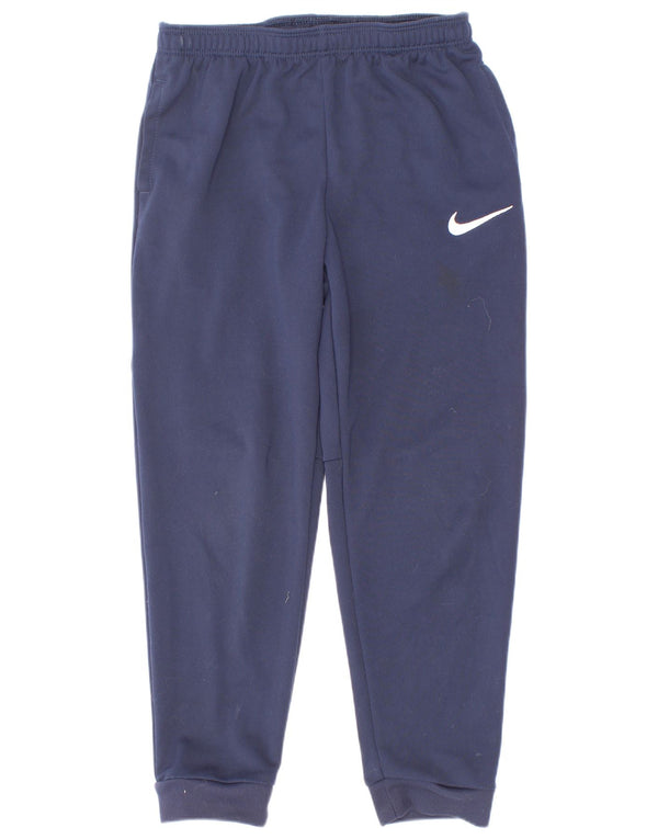 Nike Boys Dri Fit træningsdragt Bukser Joggers 6-7 år Large Navy Blue