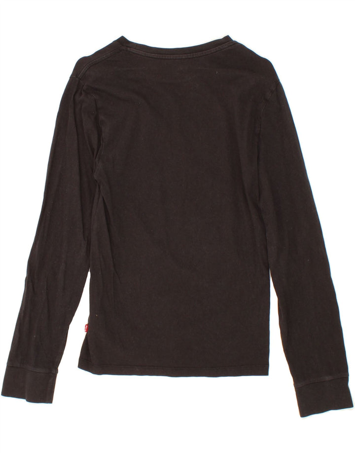 LEVI'S Mens Graphic Top Long Sleeve 2XS Black Cotton Vintage Levi's and Second-Hand Levi's from Messina Hembry 