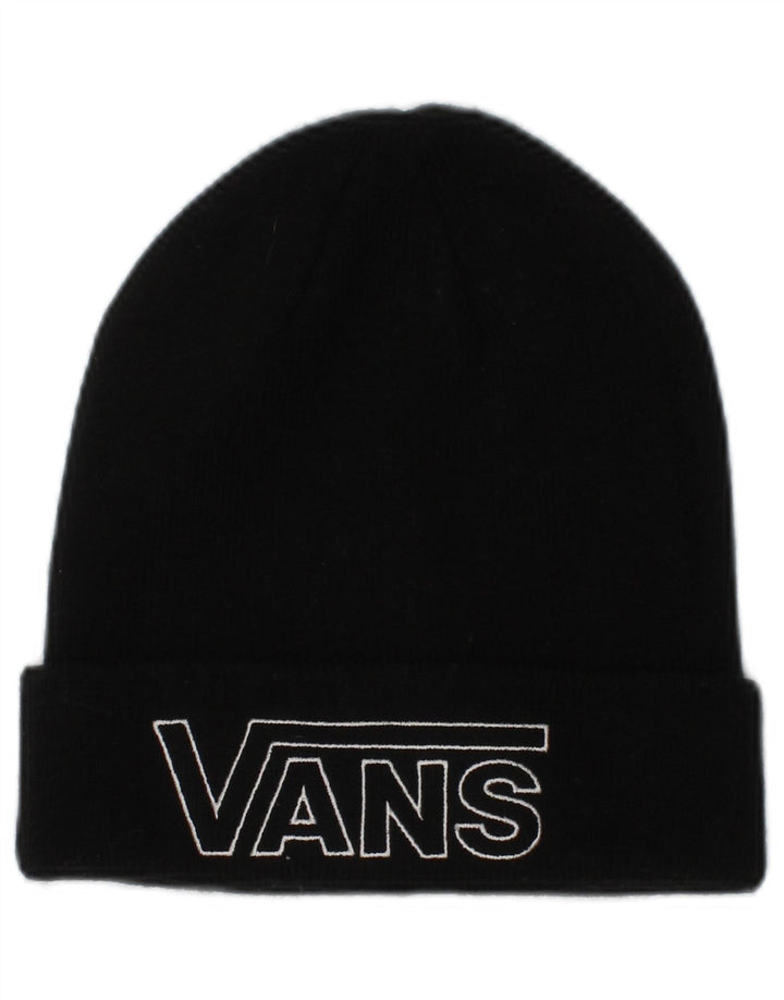 Vans Herre Grafisk Strik Beanie Hat One Size Sort Akryl