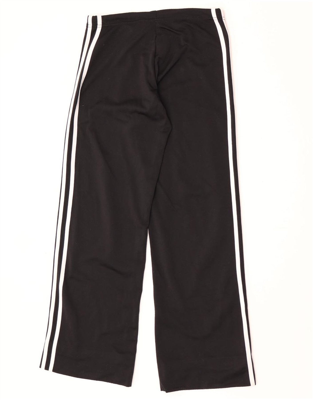 Adidas Womens Wide Leg Tracksuit Trousers UK 10 Small Black Polyester