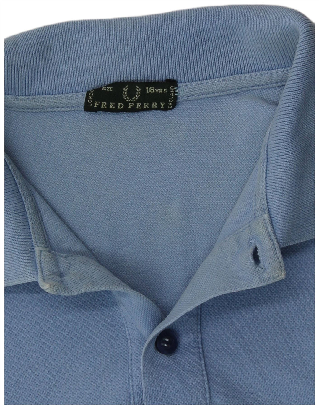 Fred Perry drenge poloshirt 15-16 år blå bomuld