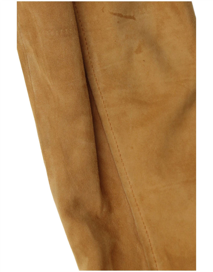 Vintage herre ruskind bomberjakke IT 52 XL Beige