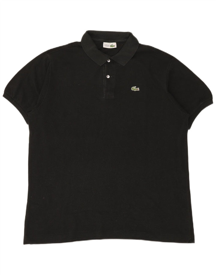 LACOSTE Poloshirt til mænd str. 6 XL Sort bomuld