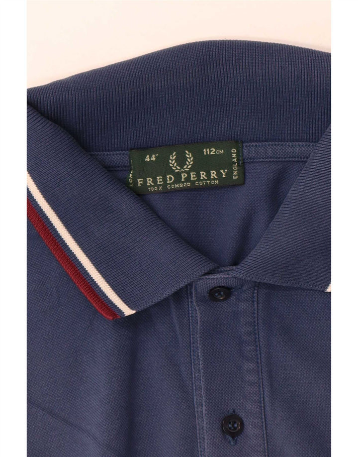 Fred Perry Herre poloshirt Medium marineblå stribet bomuld