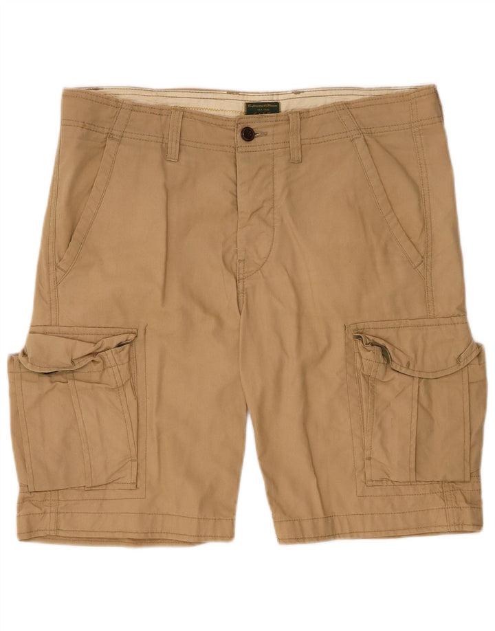 JACK & JONES Herre Cargo Shorts Medium W32 Beige Bomuld