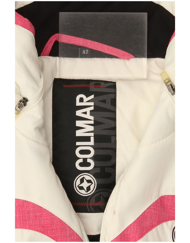 Colmar Dame Oversized Hætte Polstret Skijakke IT 42 Small White