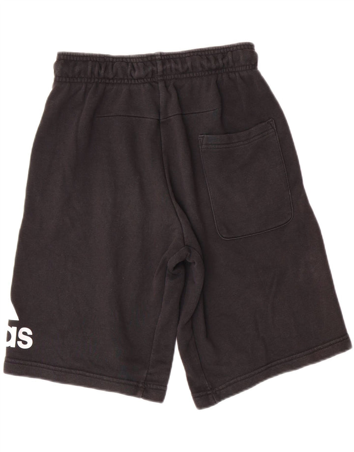 ADIDAS Mens Graphic Sport Shorts Small  Black Cotton Vintage Adidas and Second-Hand Adidas from Messina Hembry 