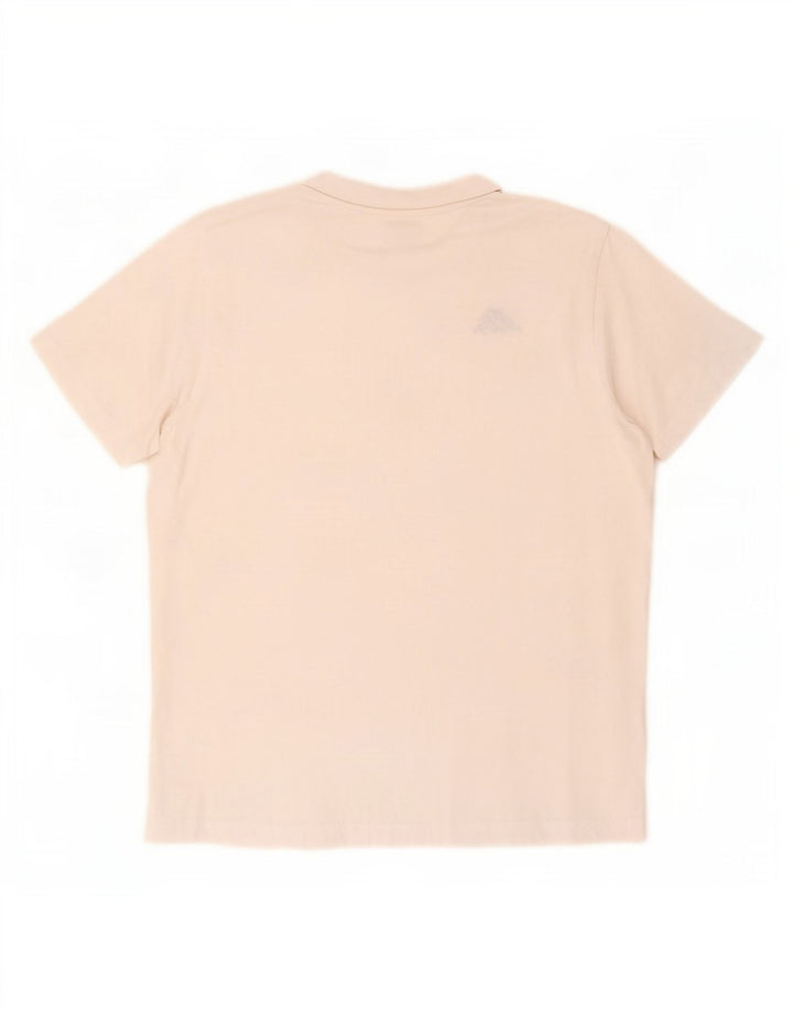 Kappa Herre T-Shirt Top Stor Hvid Bomuld