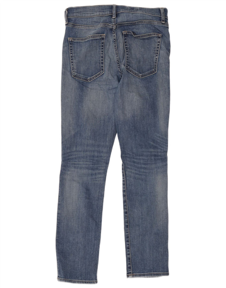 Gap Womens Distressed Slim Straight Jeans W28 L28 Blå Bomuld