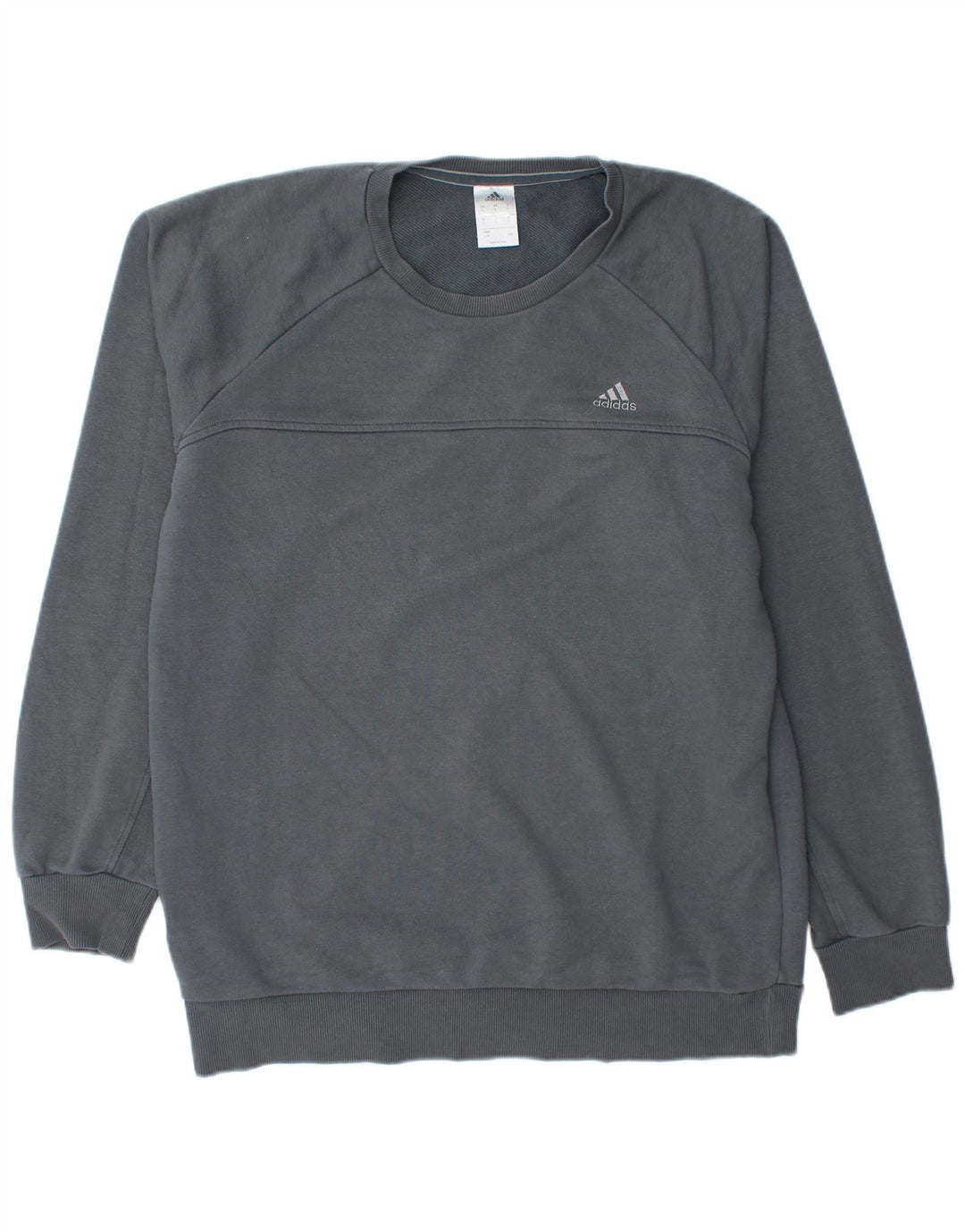 ADIDAS Herre Climalite Sweatshirt Jumper Stor marineblå bomuld