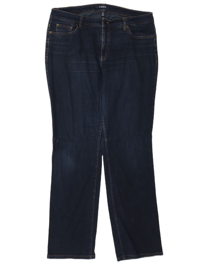 Chaps Lige Dame Jeans US 14 XL W38 L31 Blå Bomuld