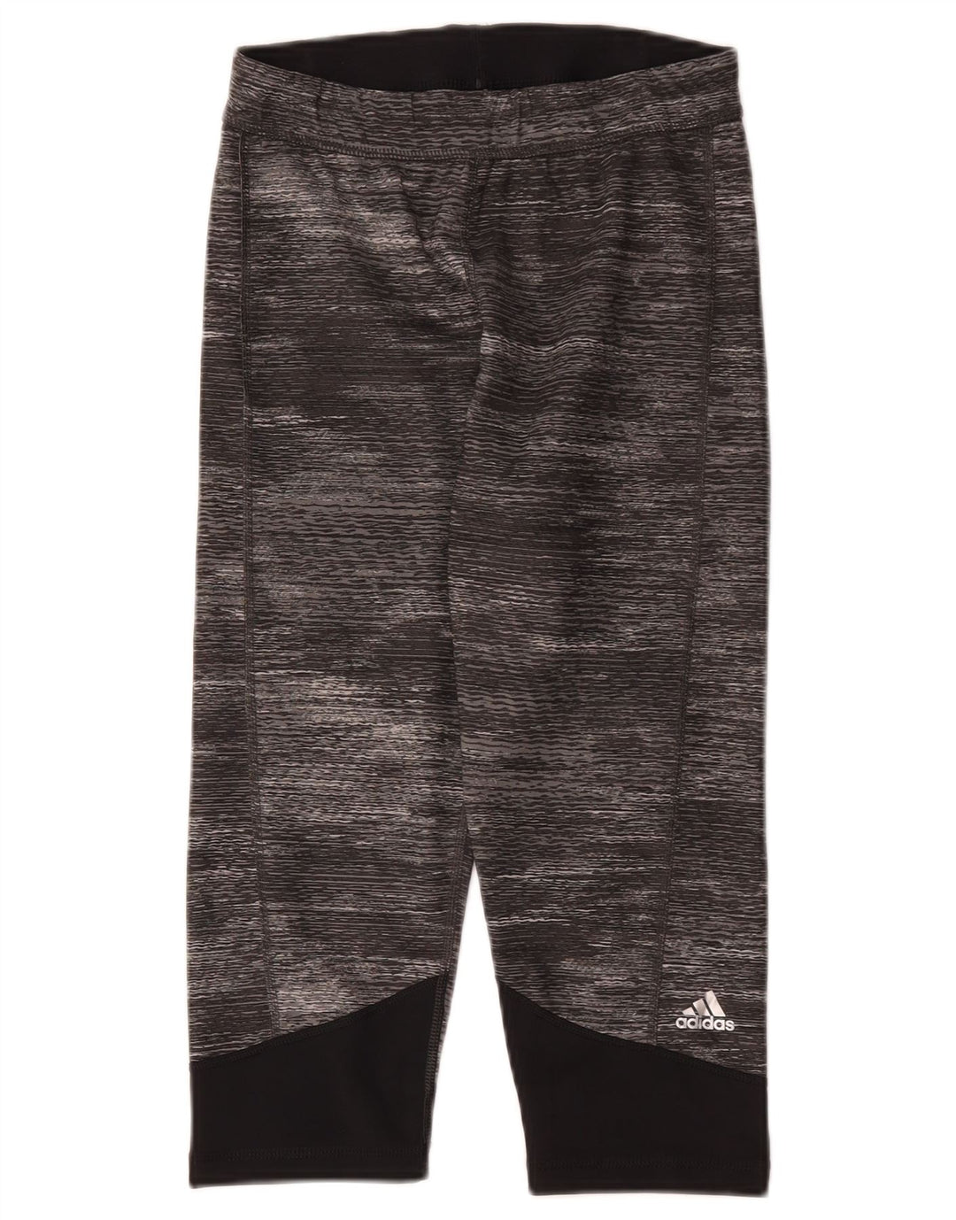Adidas Dame Climalite Capri Leggings UK 12/14 Medium Grey Colourblock