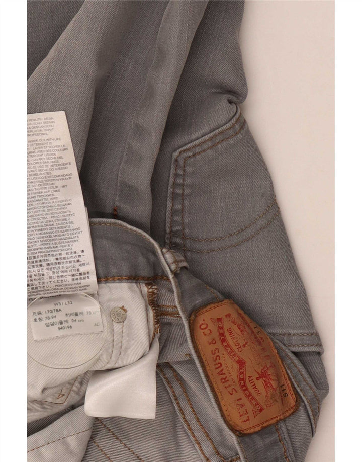 Levi's Herre 511 Slim Jeans W31 L27 Grå Bomuld