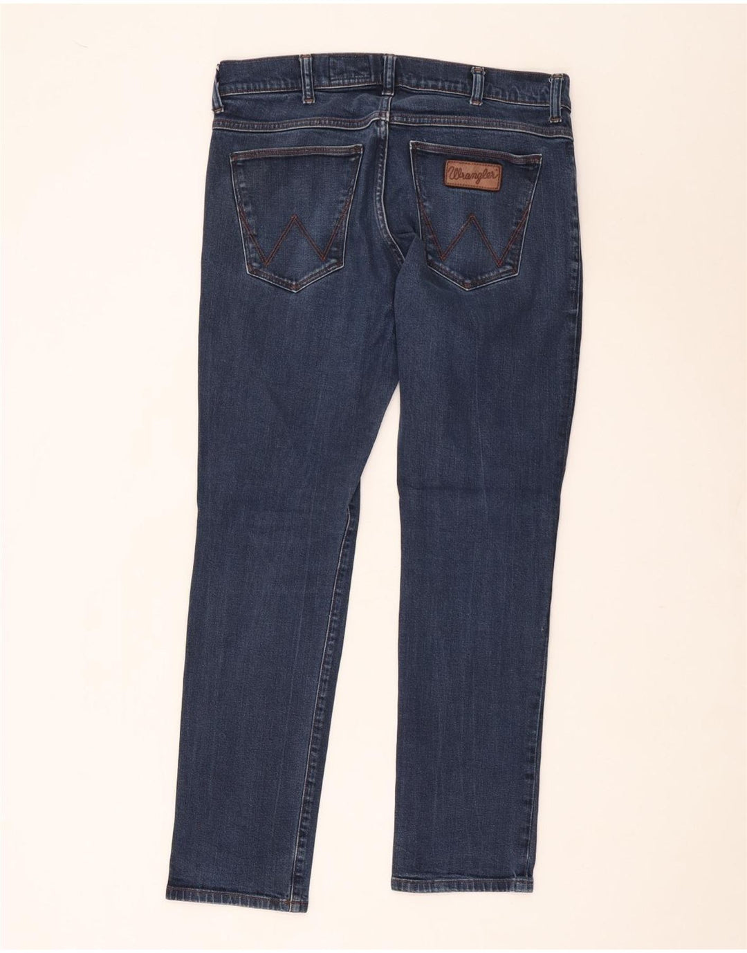 Wrangler Straight Jeans til mænd W34 L32 blå bomuld