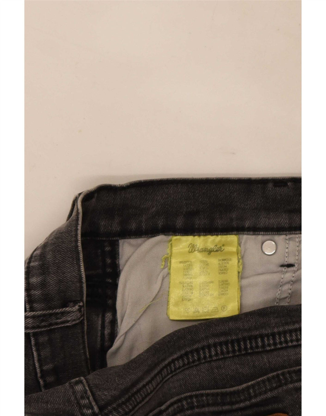 Wrangler Herre Texas Stretch Straight Jeans W33 L34 Grå Bomuld