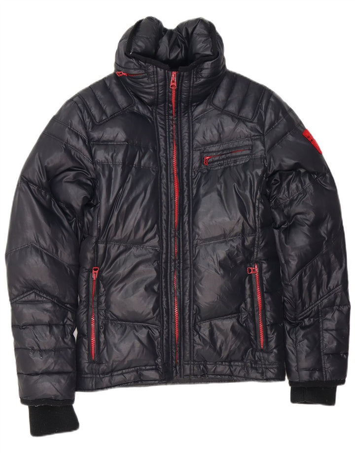 Diesel Herre hættepolstret jakke UK 36 Small Navy Blue
