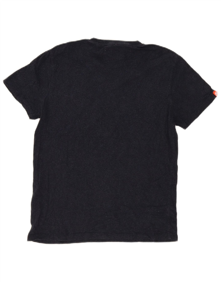 Superdry T-shirt top til mænd Stor marineblå bomuld