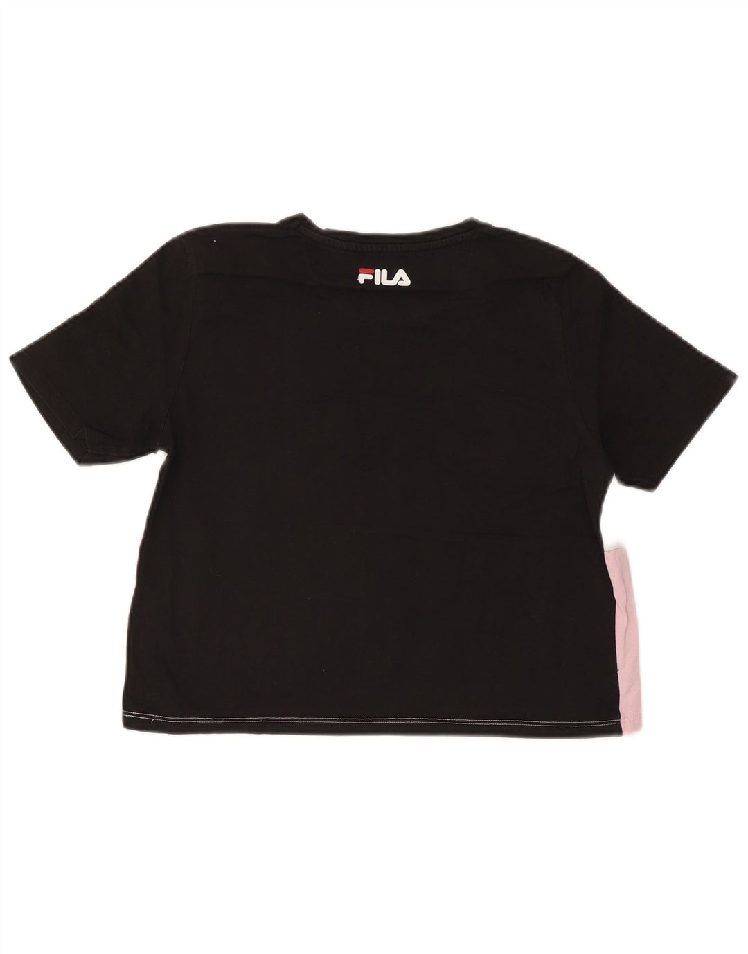 FILA Grafisk T-shirt top til kvinder UK 12 Medium Flerfarvet Colourblock