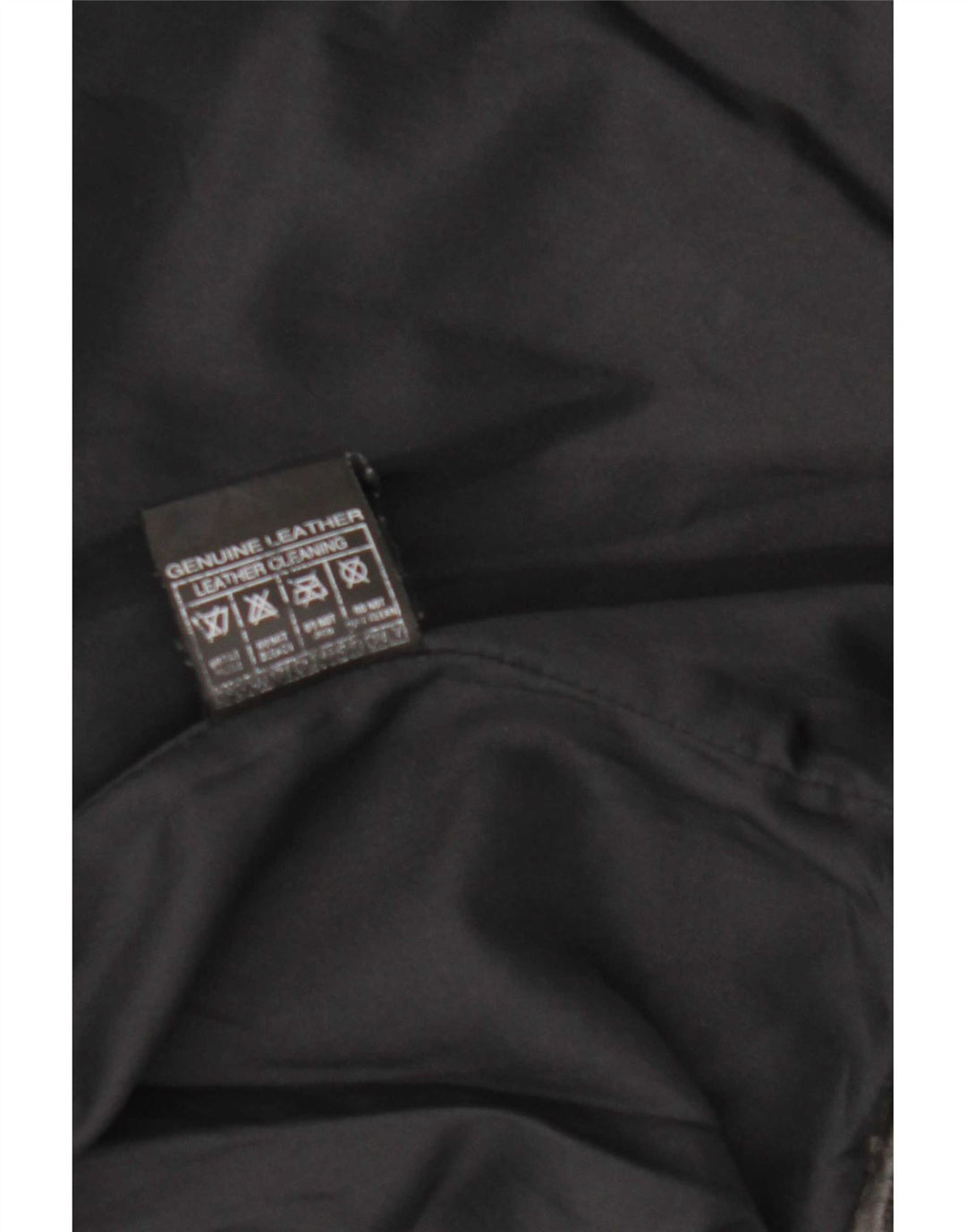 Vintage Herre Bomber Læderjakke UK 36 Small Black