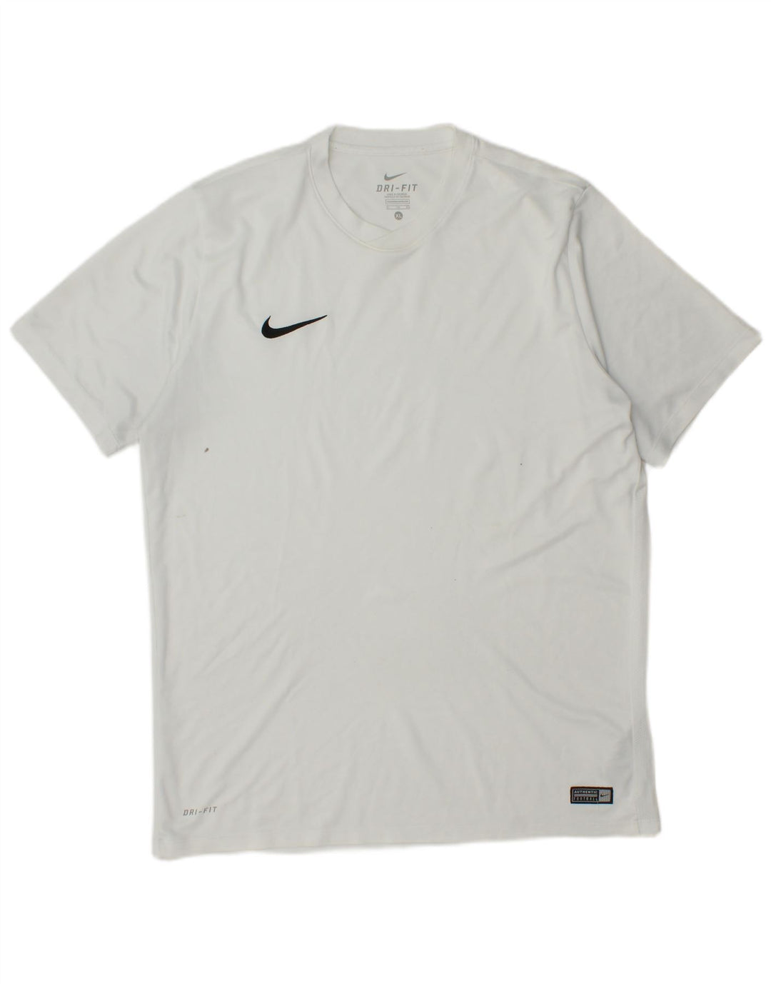 Nike Herre Dri Fit T-Shirt Top XL Hvid Polyester