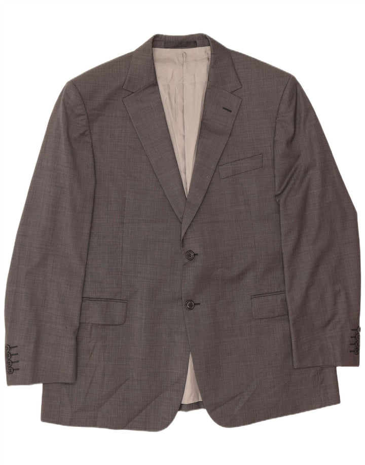 Marks & Spencer Herre 2-knaps blazerjakke UK 44 XL Grå uld