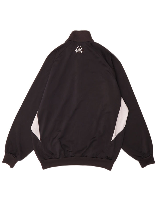 Adidas Træningsdragt til mænd Top jakke UK 42/44 Large Black Colourblock Polyester