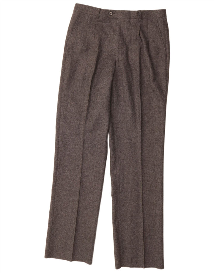Marzotto Herre Pegged Suit Bukser IT 48 Medium W32 L34 Grå Uld