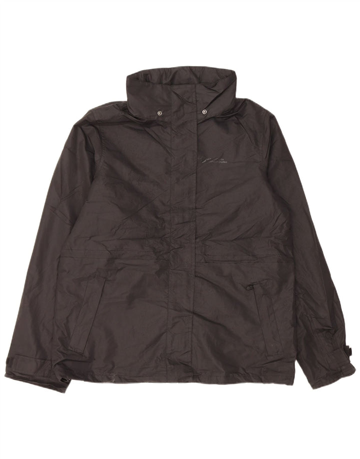 Mountain Warehouse Dame Regnjakke med hætte UK 14 Stor sort polyester