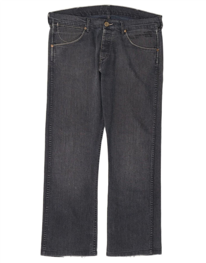 WRANGLER Herre Ace Straight Jeans W36 L30 Marineblå Bomuld