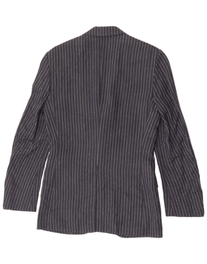 Marks & Spencer Herre 2-knaps blazerjakke UK 34 XS Marineblå nålestribe