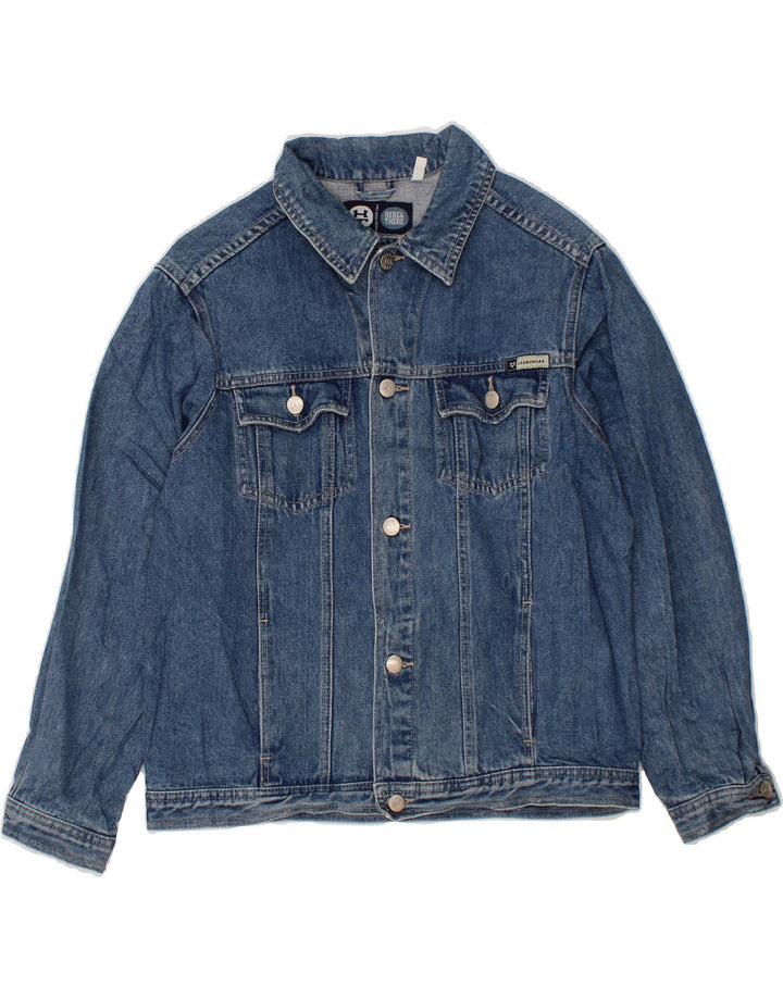 HERE & THERE  Boys Denim Jacket 13-14 Years Blue Cotton Vintage Here & There and Second-Hand Here & There from Messina Hembry 