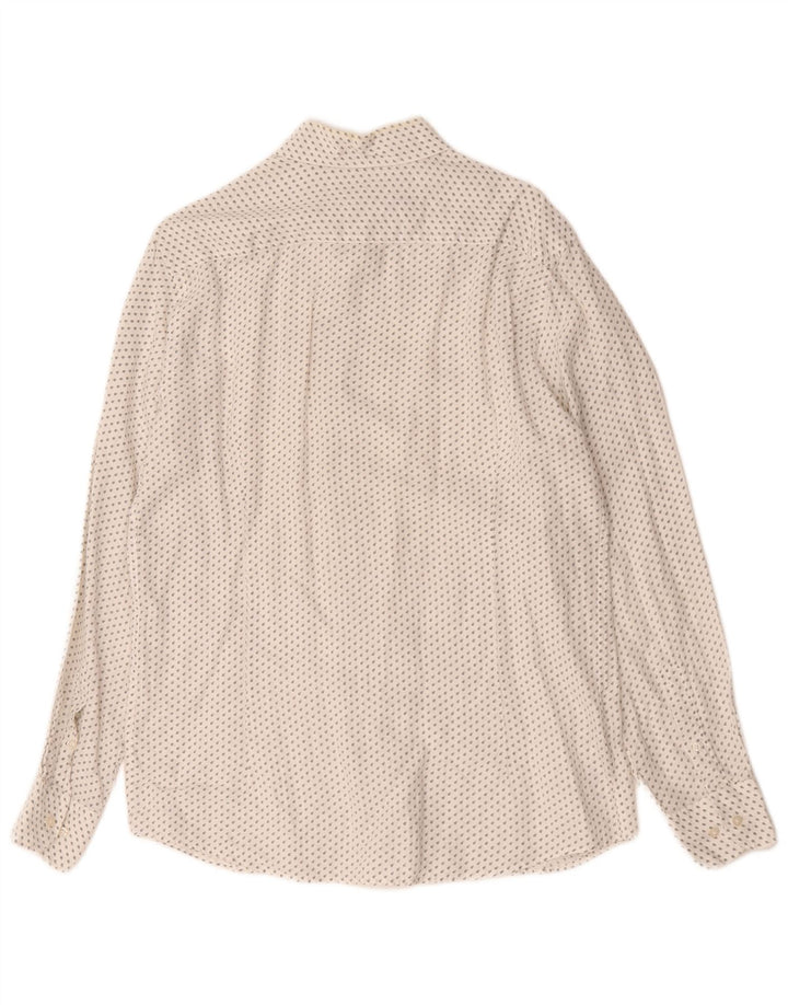 Massimo Dutti Herreskjorte Medium White Spotted Linen