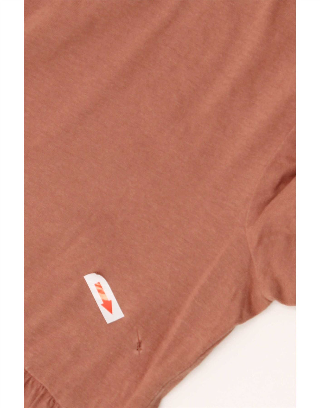 Zara Dame Kortærmet Bluse Top UK 10 Lille Brun