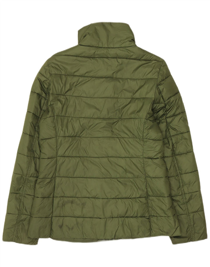 Barbour Dame Oversized Polstret Jakke UK 10 Small Khaki Polyester