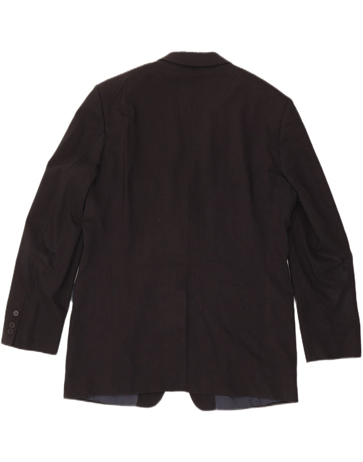 HUGO BOSS Herre 3-knaps blazerjakke UK 40 Stor sort uld