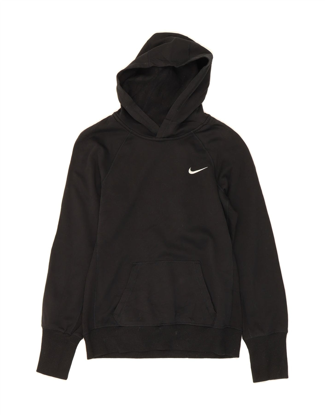 NIKE Womens Therma-Fit Oversized Hoodie Jumper UK 10 Small Black Polyester Vintage Nike and Second-Hand Nike from Messina Hembry 
