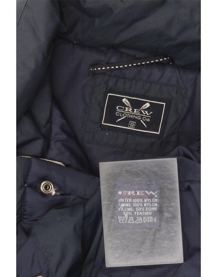 Besætningstøj Dame Polstret Gilet UK 12 Medium Navy Blue Nylon