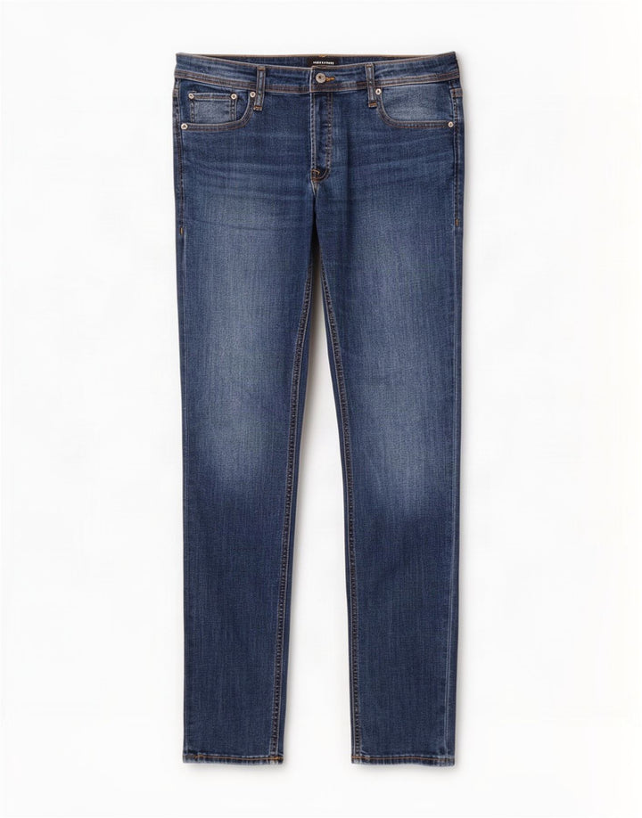 Jack & Jones Herre Slim Jeans W34 L36 Blå Bomuld