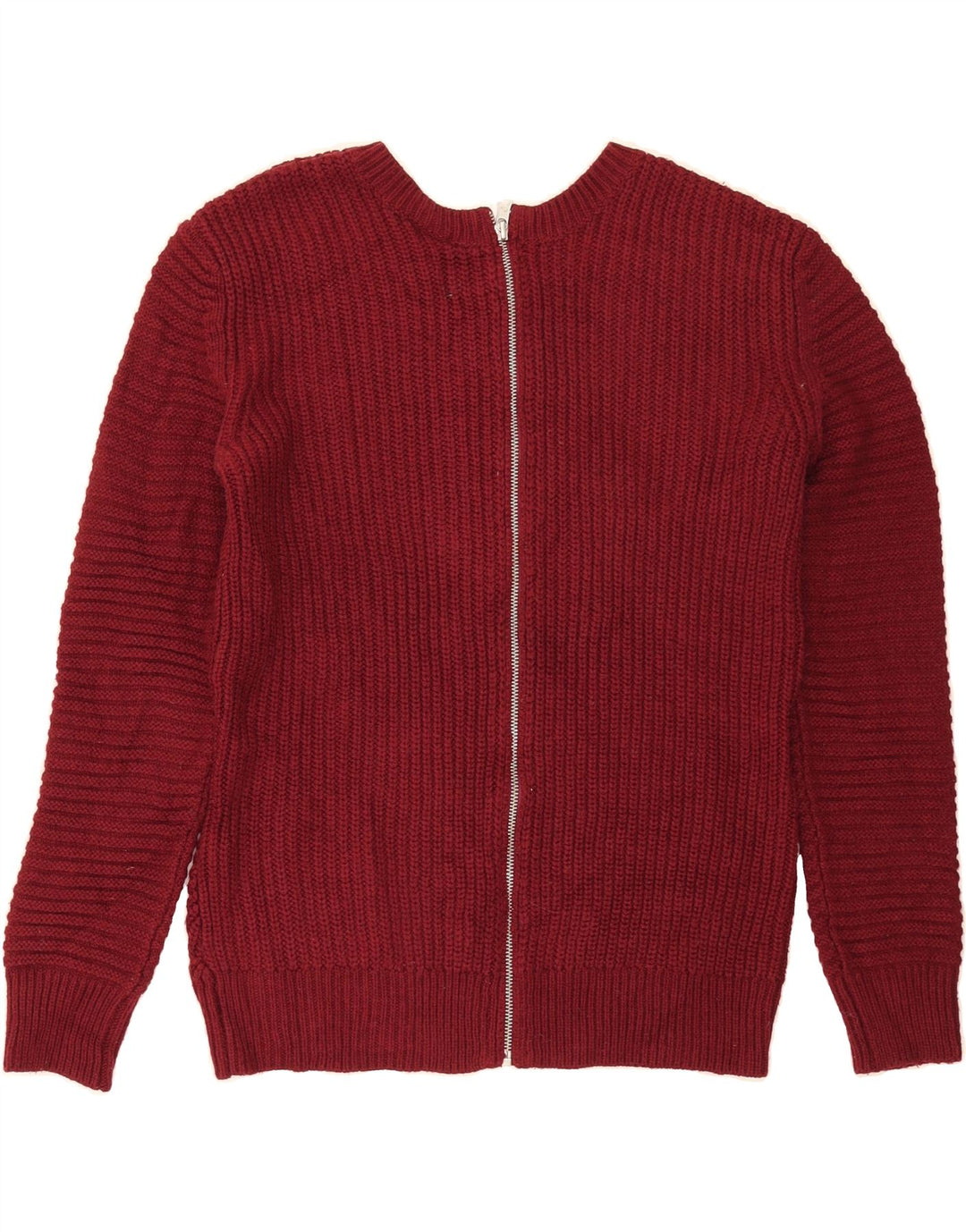 ANIMAL Womens Cardigan Sweater UK 10 Small  Maroon Acrylic Vintage Animal and Second-Hand Animal from Messina Hembry 
