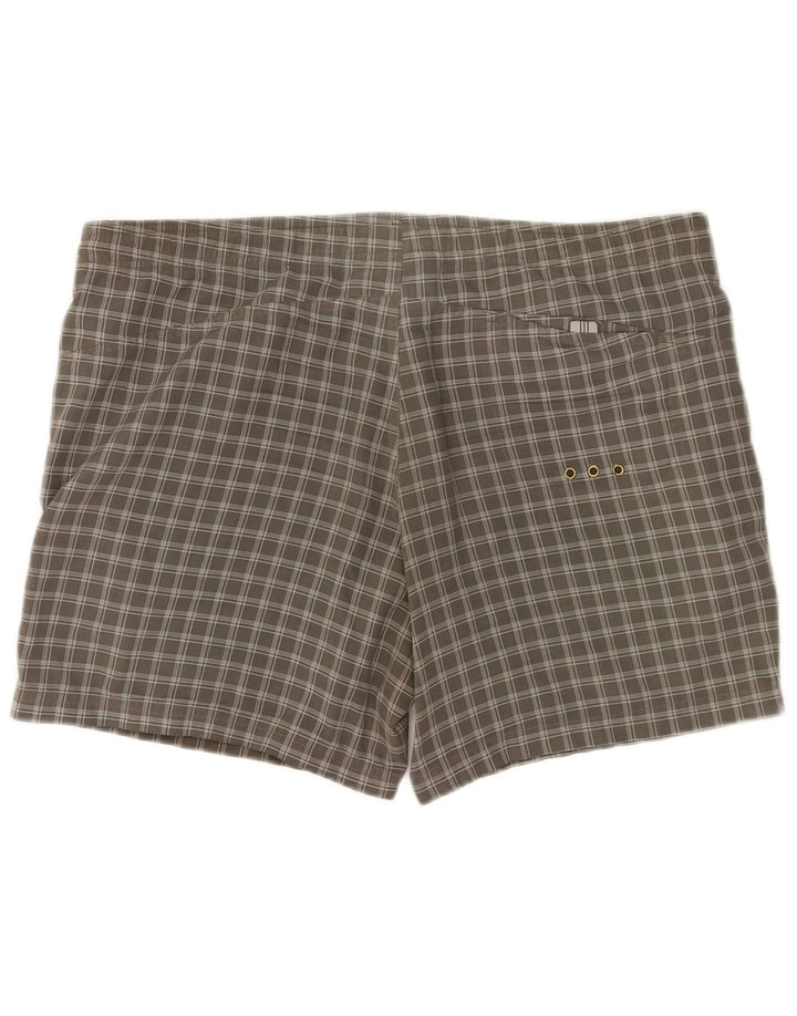 Adidas Badeshorts til mænd mellemgrå ternet polyester