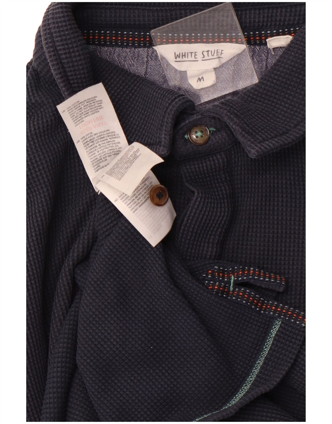 HVIDE TING Herre poloshirt Medium Navyblå Bomuld