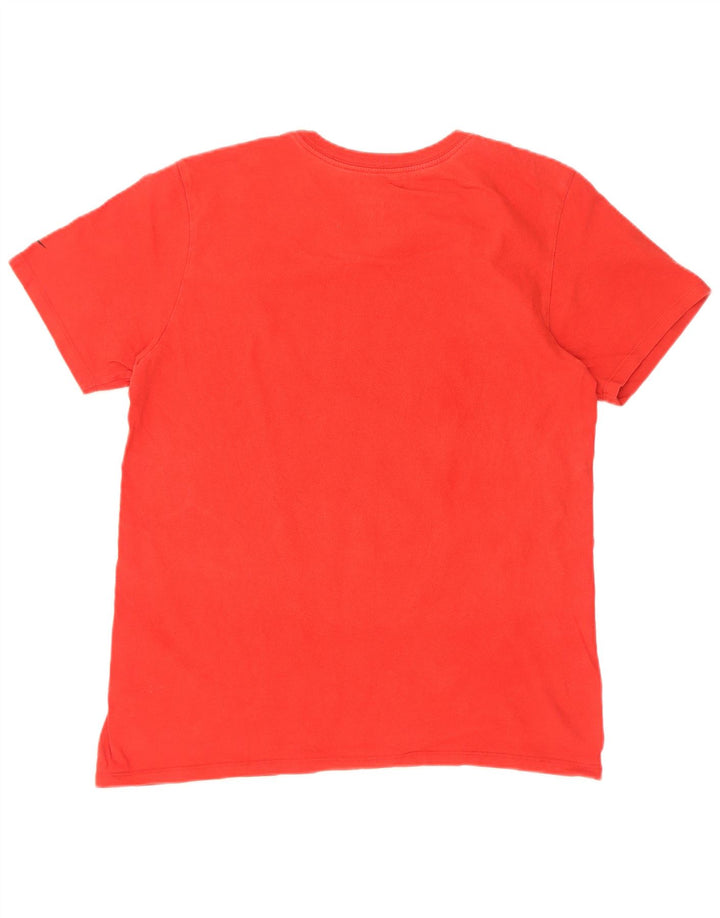 Nike Herre Athletic Cut Grafisk T-Shirt Top Medium Rød