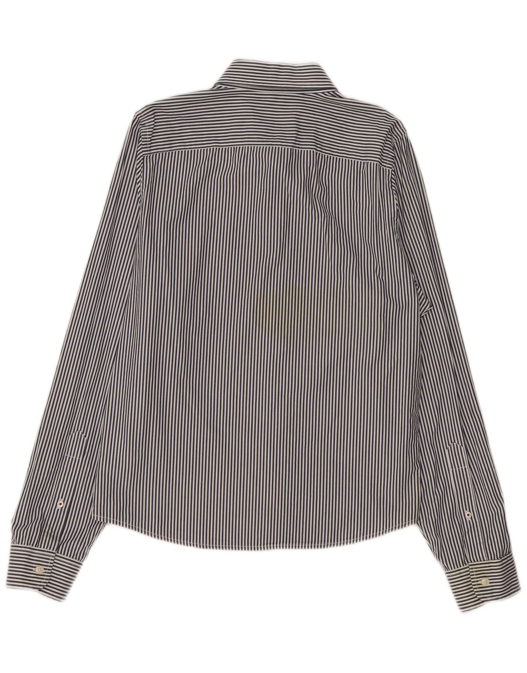 Hollister herreskjorte XL marineblå nålestribet bomuld