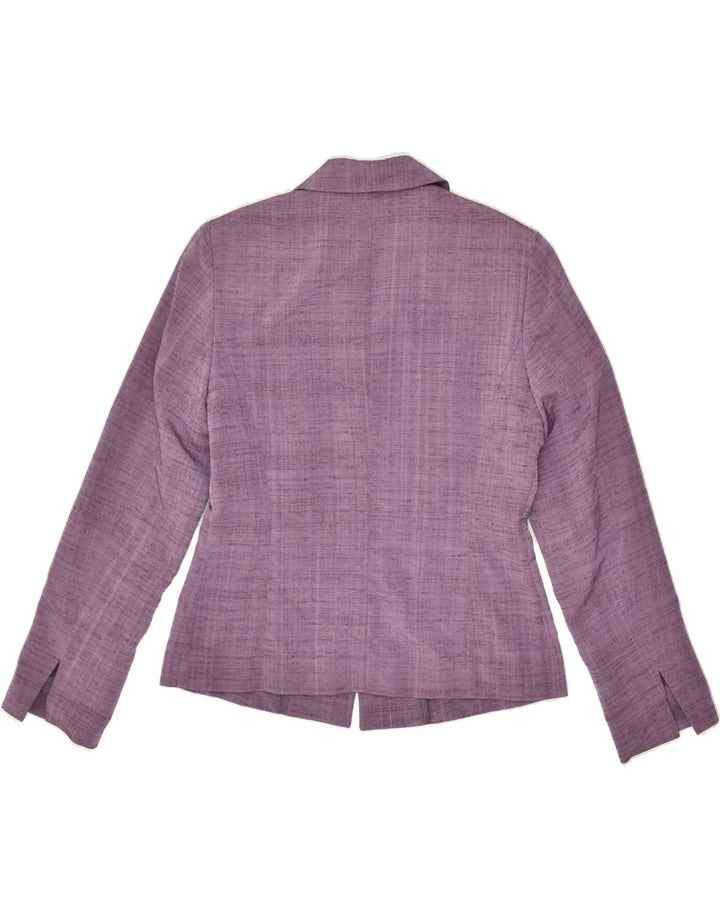 MOTIVI Womens Blazer Jacket UK 12 Medium  Purple Viscose | Vintage MOTIVI | Thrift | Second-Hand MOTIVI | Used Clothing | Messina Hembry 