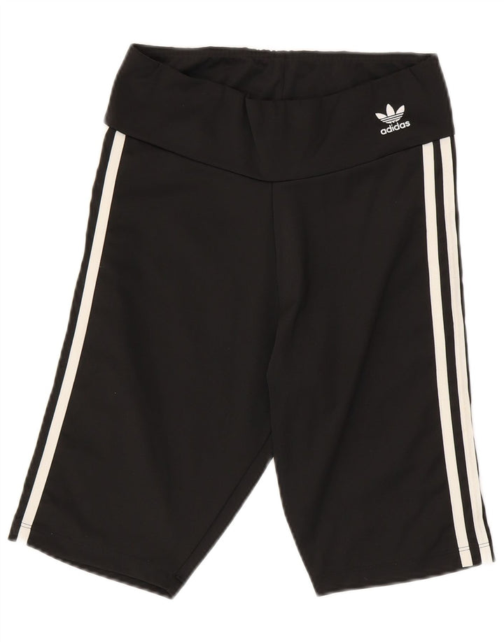 ADIDAS sportsshorts til kvinder UK 12 medium sort polyester